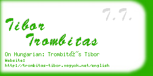 tibor trombitas business card